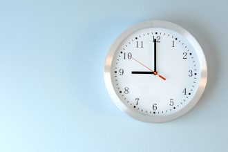 classic clock on the wall