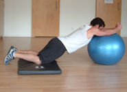 stability ball rollout