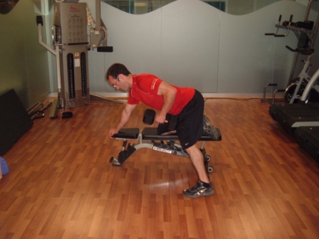 dumbbell row