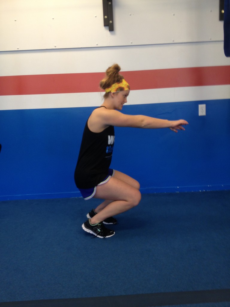 Squats when knees bend first