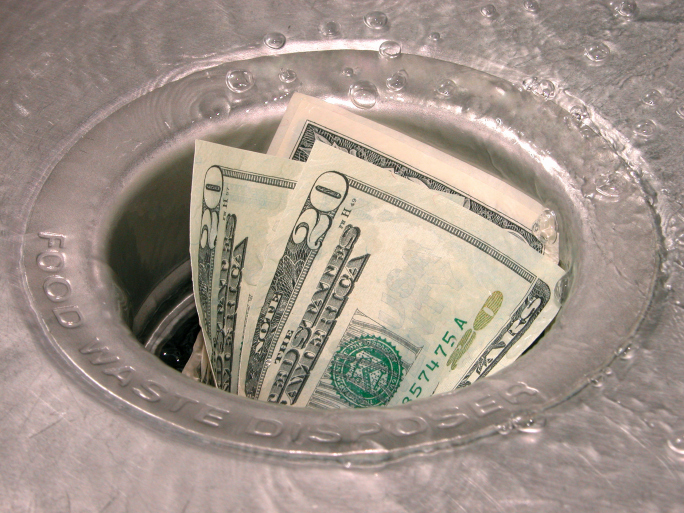 Money: Down the Drain