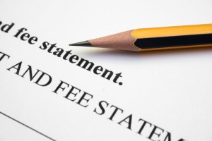 Fee statement