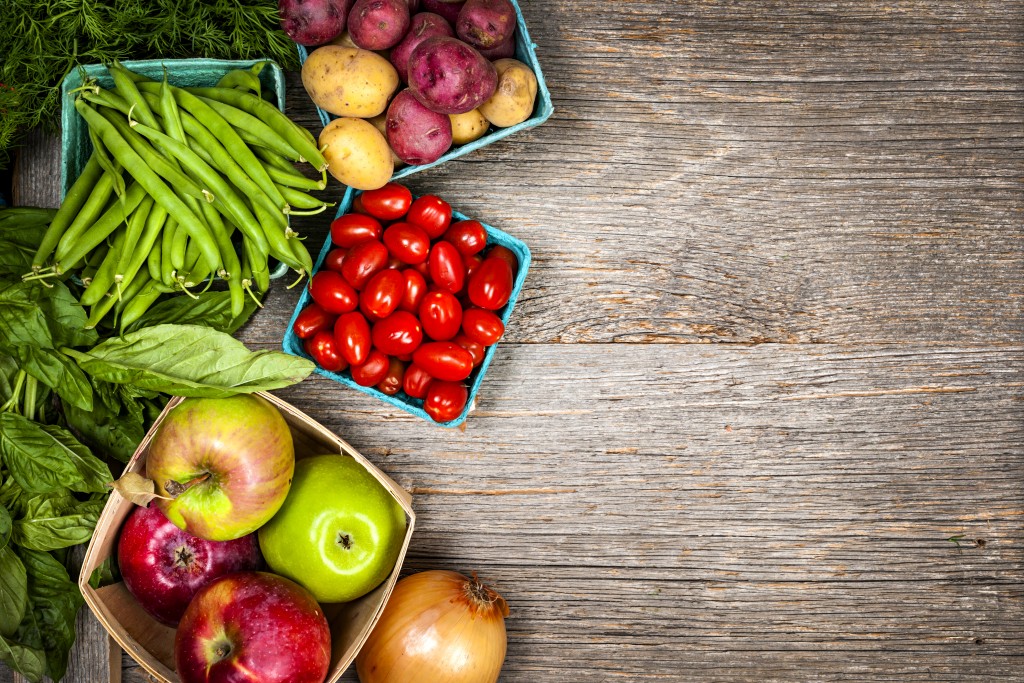 Fresh market fruits and vegetables