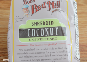 shredded coconut