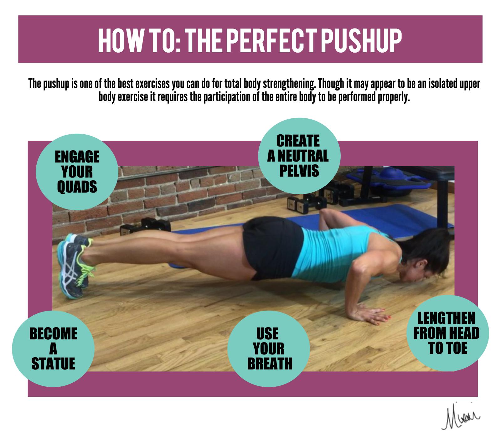 How to do the perfect push up hot sale