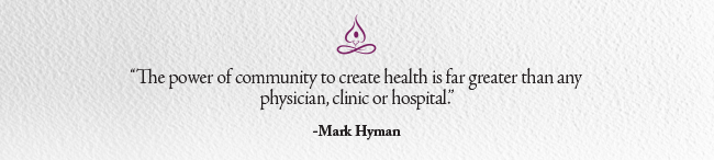 community and health quote